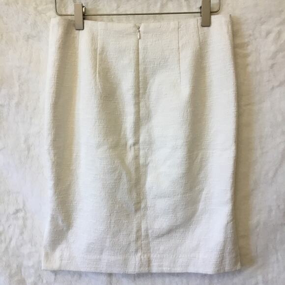 Loft White Slit Pencil Skirt - Picture 8 of 9